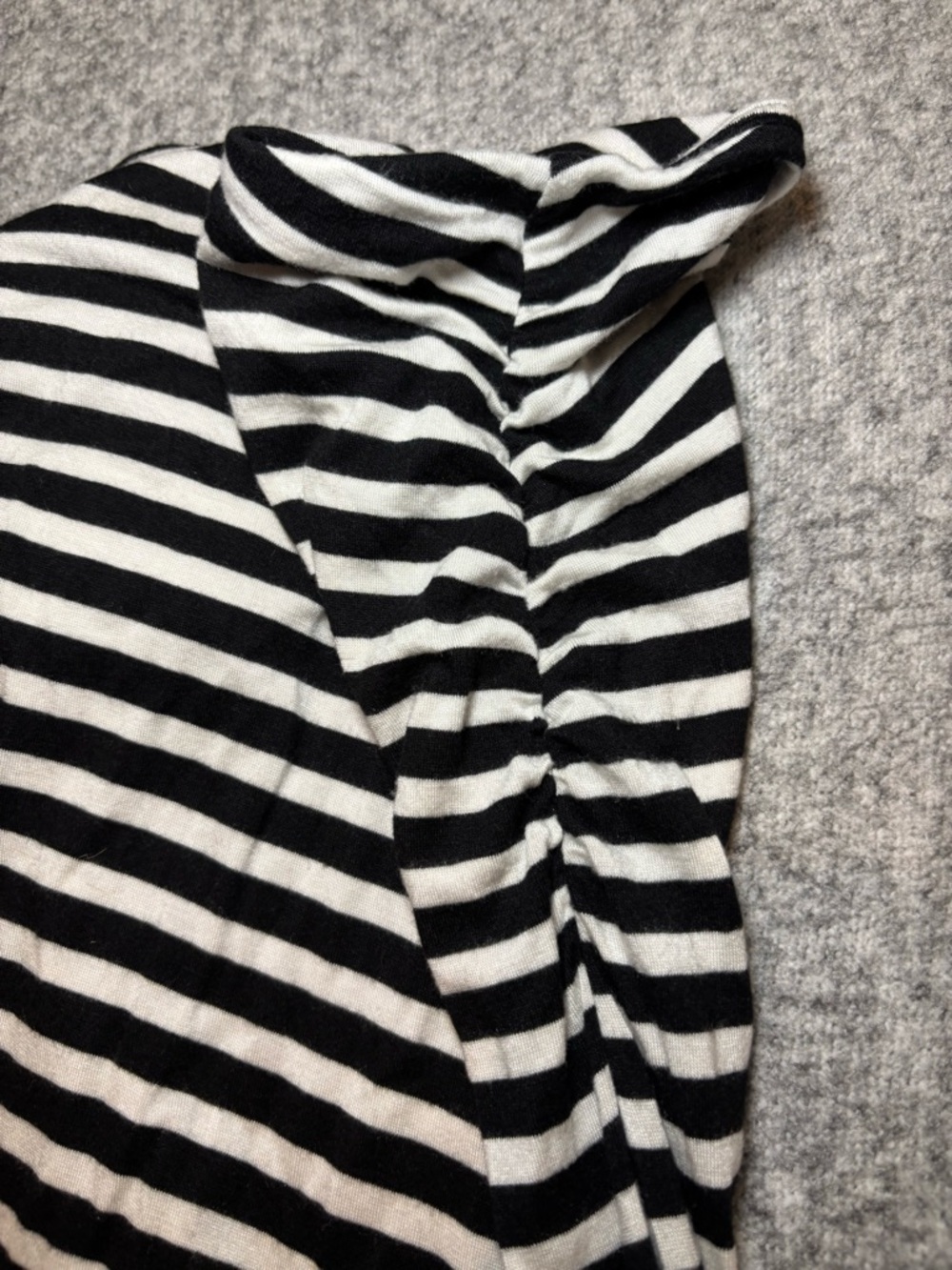 Caslon Women’s Striped Maxi Skirt Small Black White Strapless Dress - Picture 8 of 8